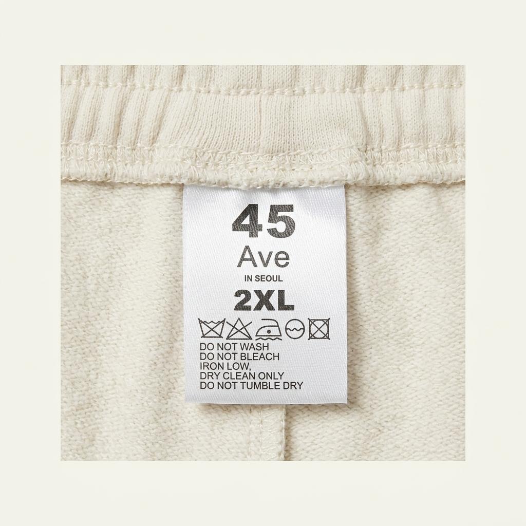 45Ave 코튼 카고 조거 팬츠 아이보리 1