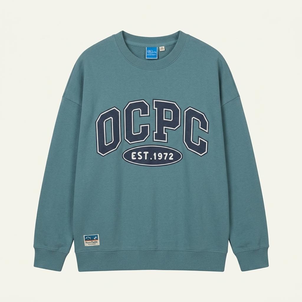 오션퍼시픽 OCPC 그래픽 맨투맨 티셔츠 민트 1
