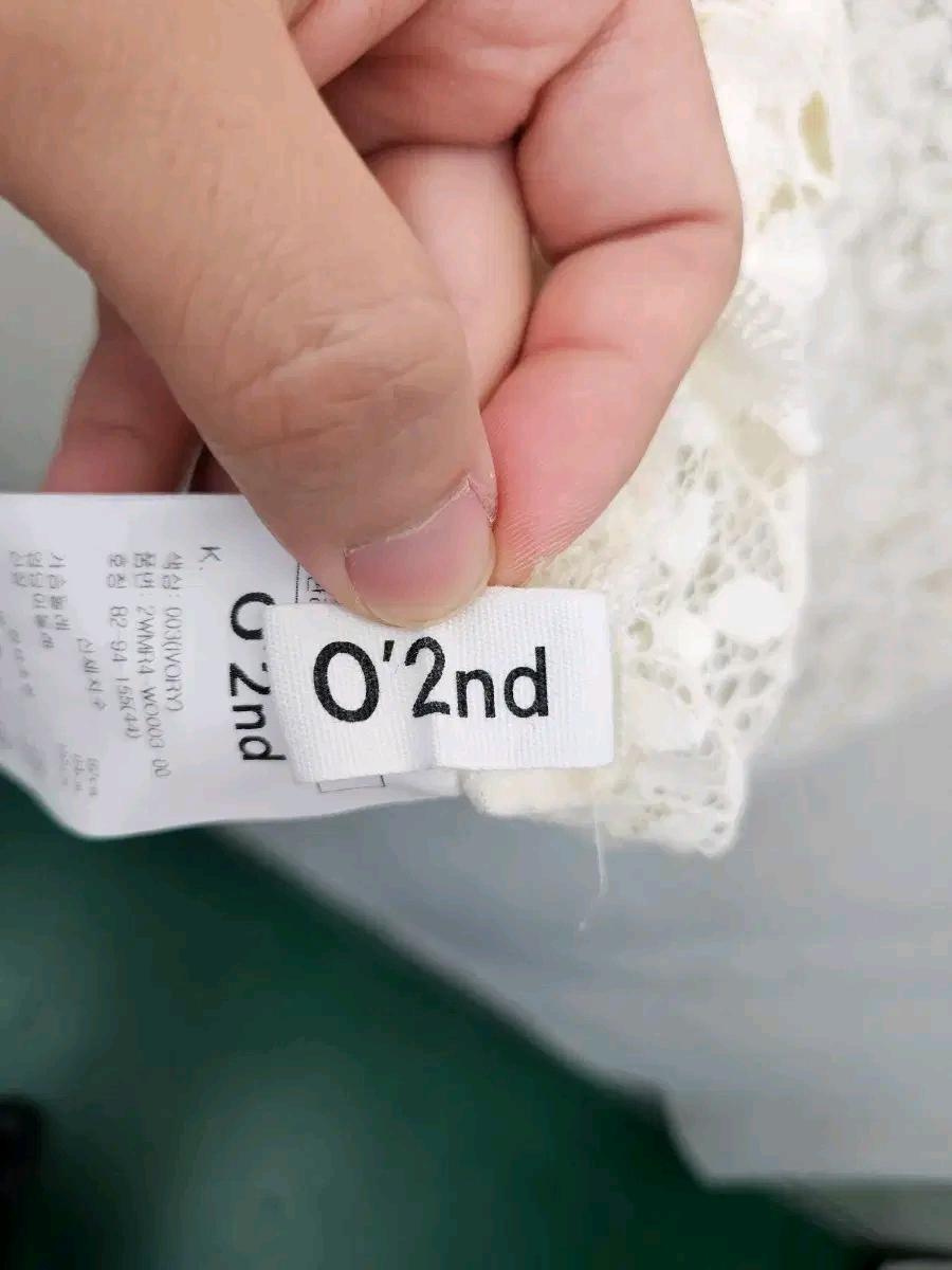 오즈세컨 레이스 반팔 아이보리 원피스 6
