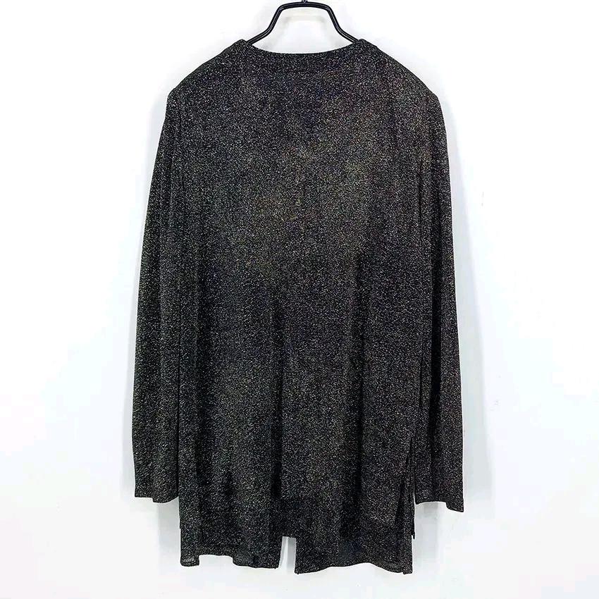 ROSACE 여 춘하 스판 이중 찰랑 펄가디건 골드블랙6(HU44566) 3