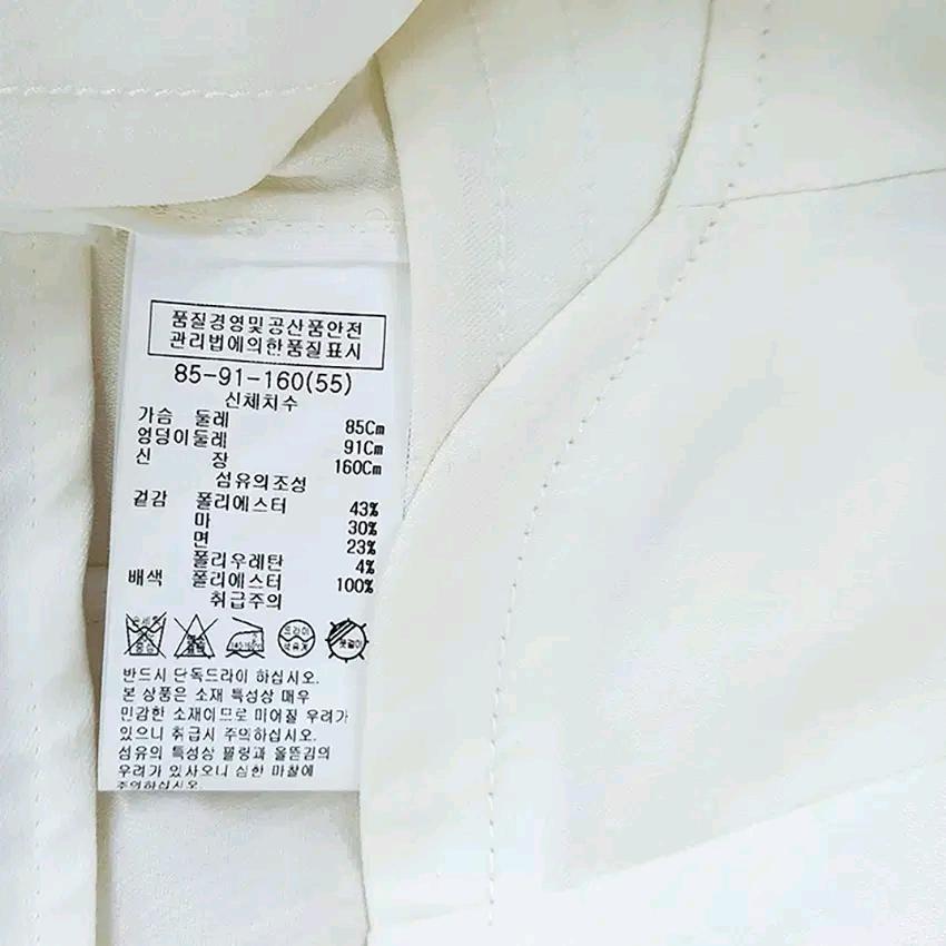 리스트 여 춘하 7부 스판끼 마혼방집업자켓 아이보리 (HU44593) 6
