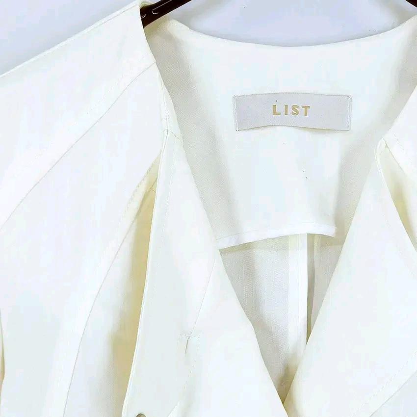 리스트 여 춘하 7부 스판끼 마혼방집업자켓 아이보리 (HU44593) 5