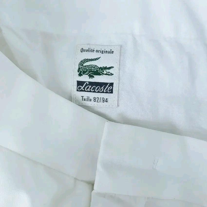 라코스테 남성 춘하 일자팬츠 화이트82 (HU44635) 5