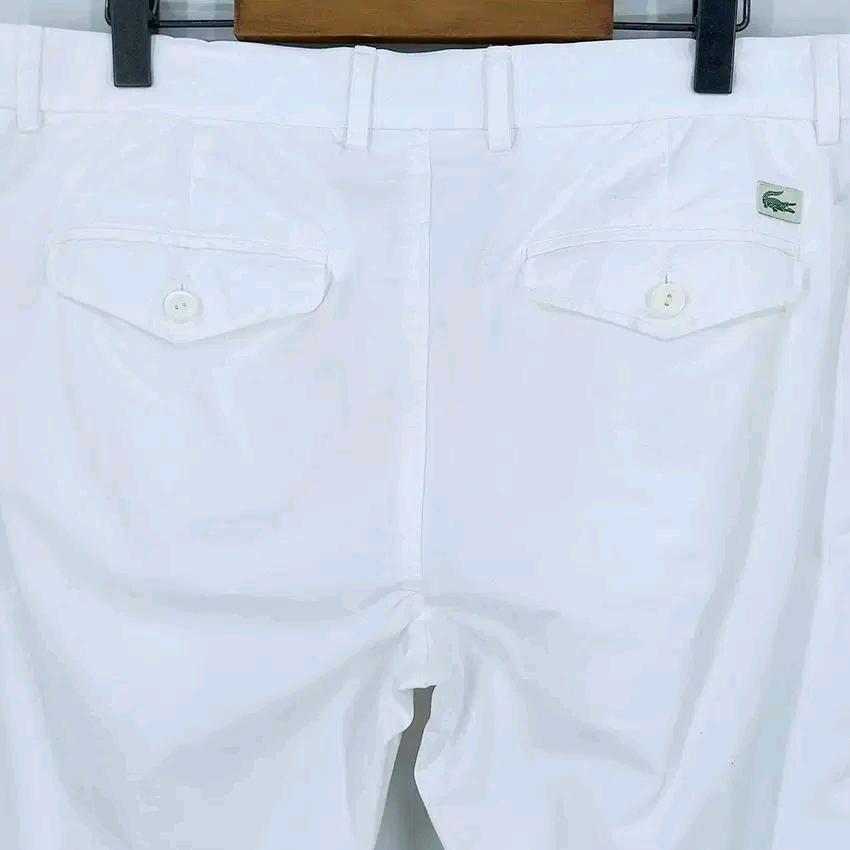 라코스테 남성 춘하 일자팬츠 화이트82 (HU44635) 4