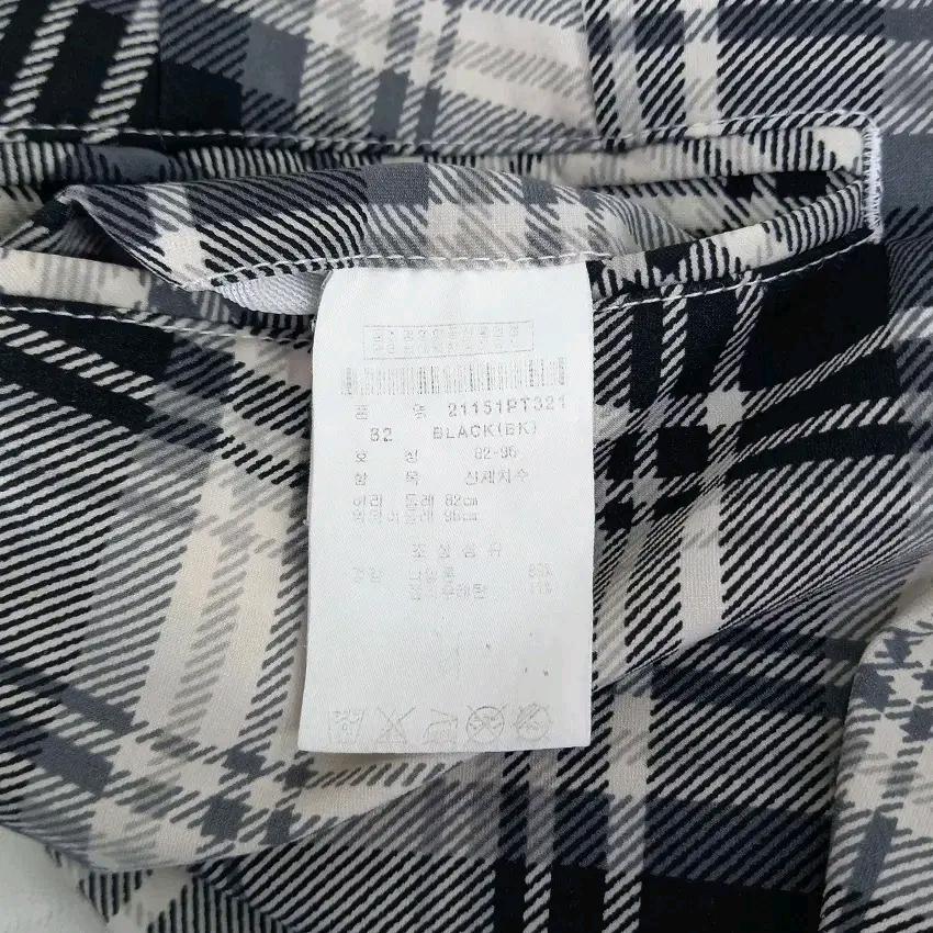 팬텀 남성 춘하 사방스판 체크 팬츠 연베이지 (HU44636) 5