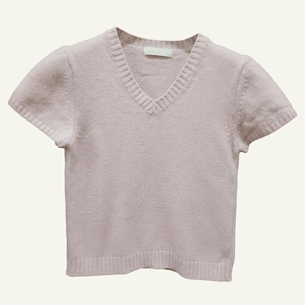 RE_L Fav half v knit (pink) 1