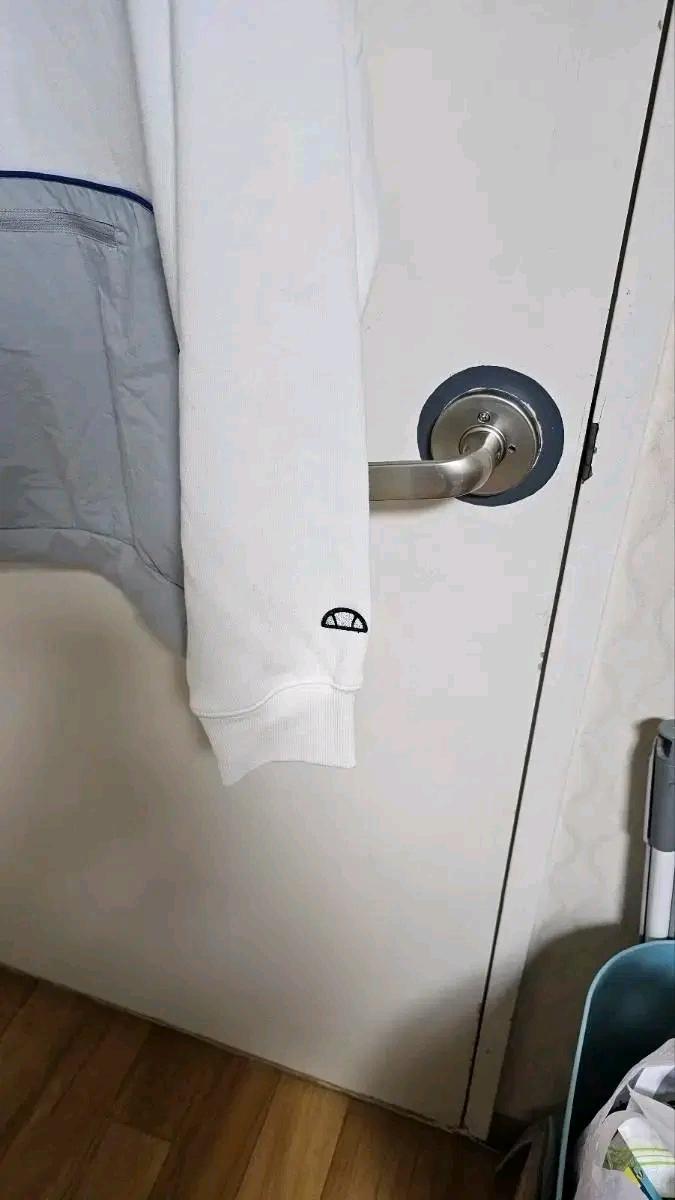 엘레쎄 리네아 포켓 우븐배색 후드 아노락  5