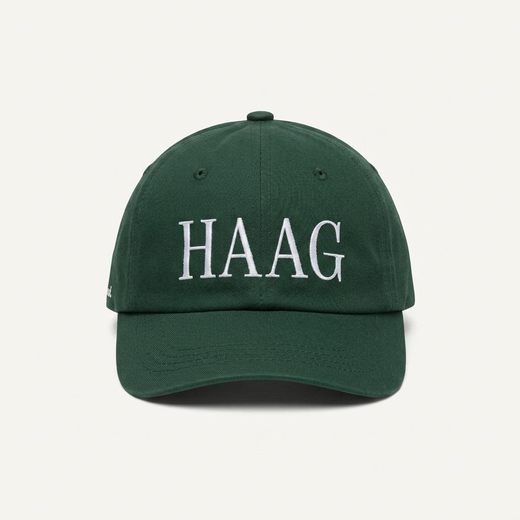 헤이그 HAAG 자수 로고 볼캡 그린 1