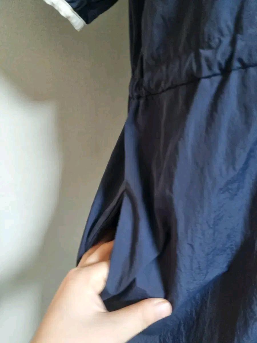 OP243 세일러 카라 네이비 반팔 바스락 원피스 6