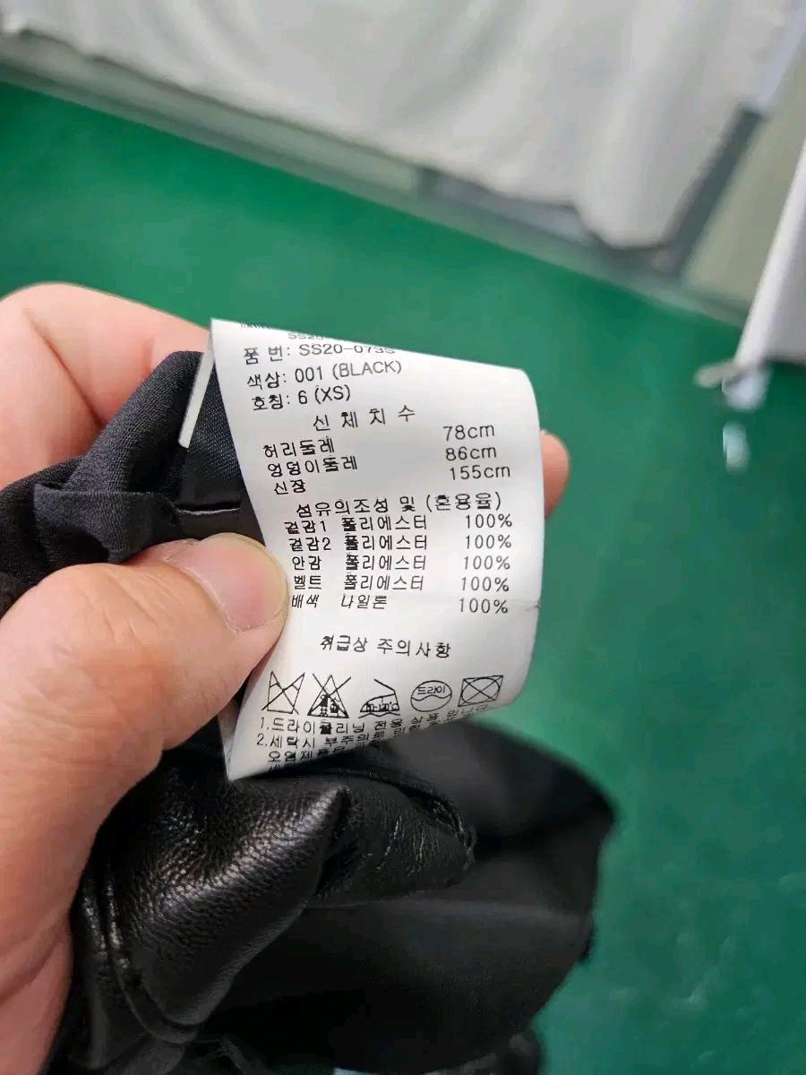 셀프 포트레이트 블랙 페이크 레더 플리츠 랩 스커트 6