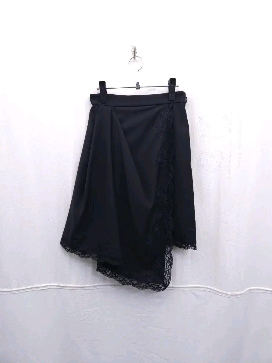 알렉산더 맥퀸 블랙 레이스 스커트 2
