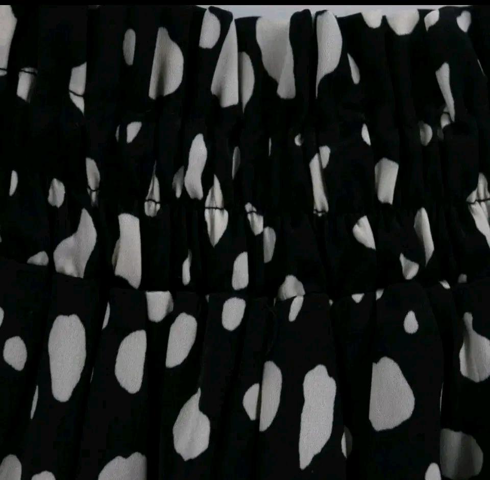 #LS121 새틴달마시안 패턴 블랙 롱 스커트 6