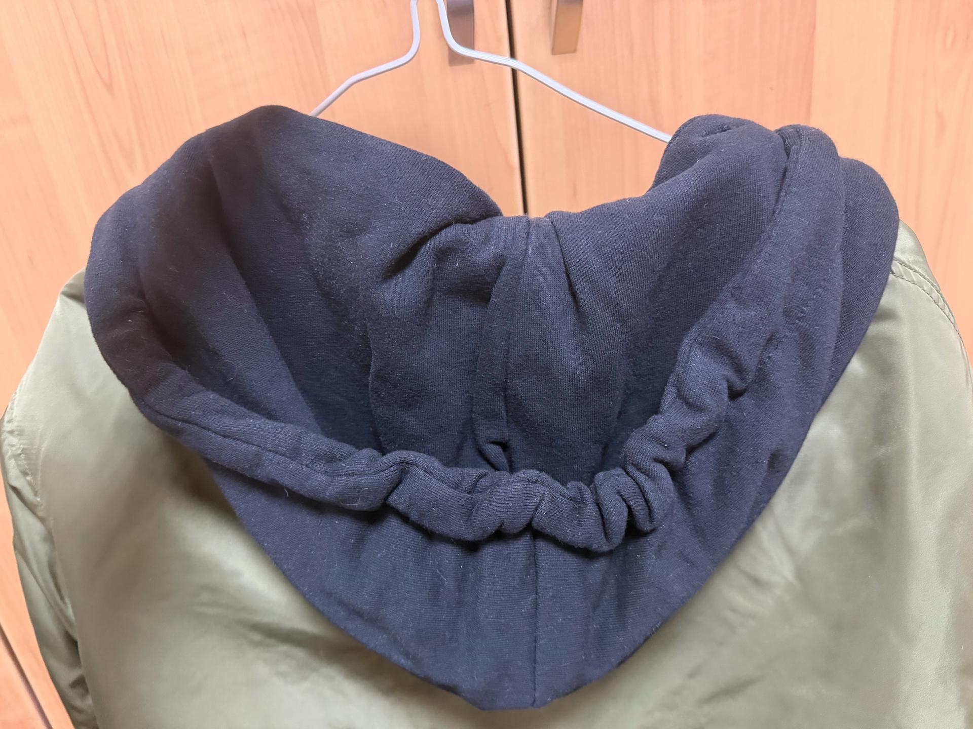 스파오 카키 후드 레이어드 항공점퍼 4