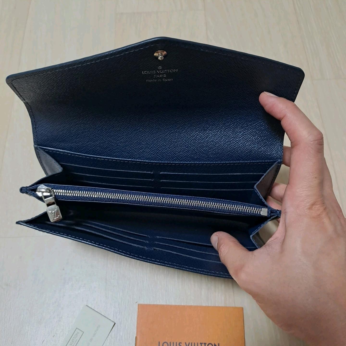 [100%/정품] 루이비통 사라 에피 네이비 장지갑, 루이비통지갑,루이비통장지갑 7