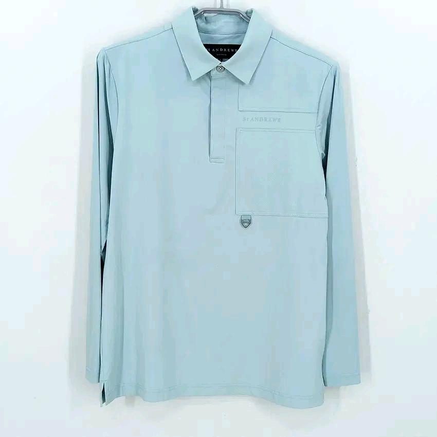 세인트앤드류스 남 춘하 슬림핏 기능성긴팔 민트100 (HU44702) 2