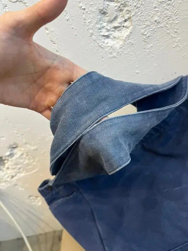 빈티지 워싱 블루 숄더백 6