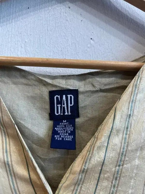 빈티지 올드갭 GAP 퓨어실크 린넨 베스트 7