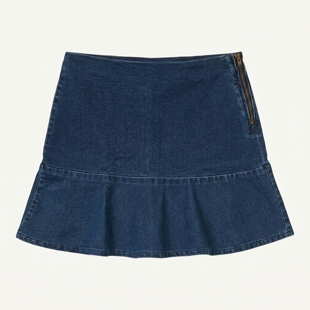 데님 플레어 미니스커트 청치마 1