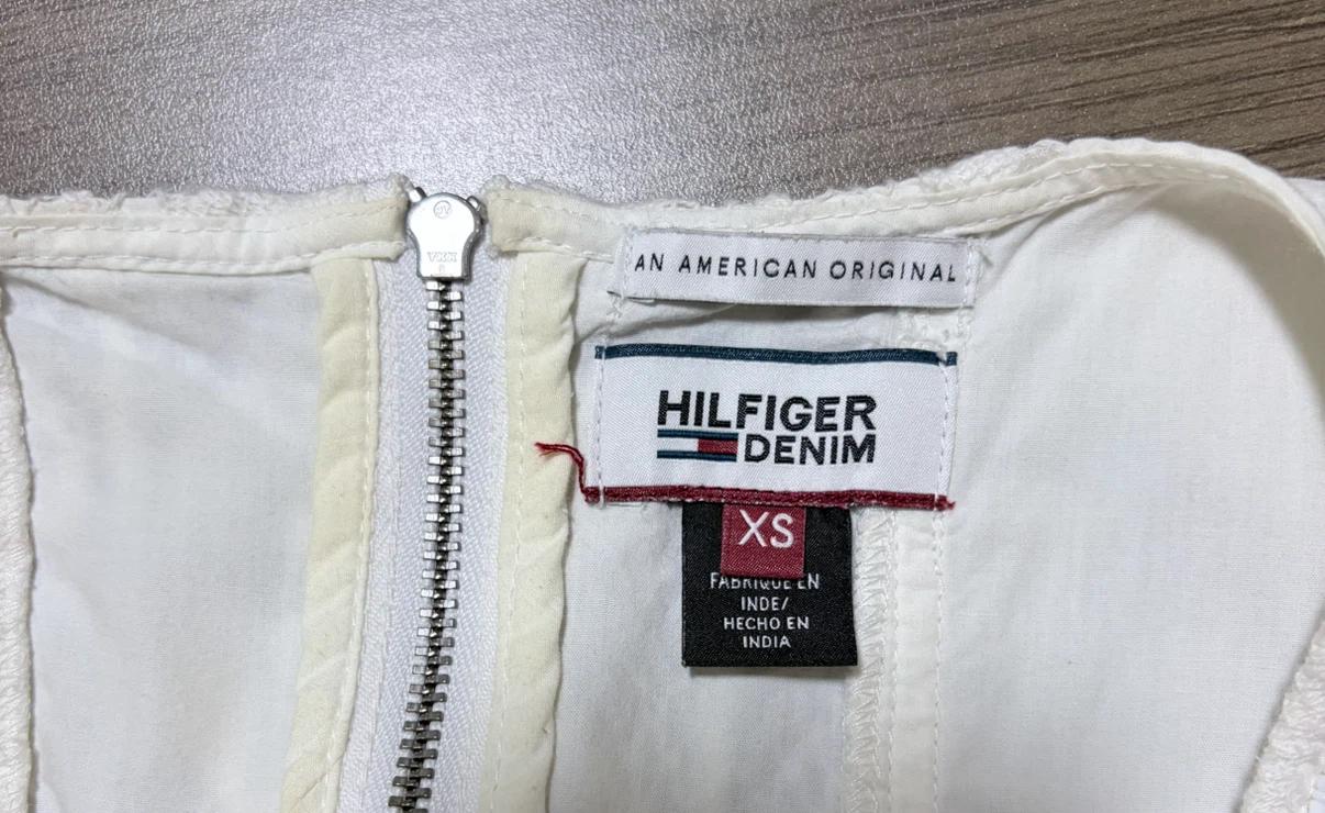 타미힐피거 데님 화이트 레이스 원피스 XS 4