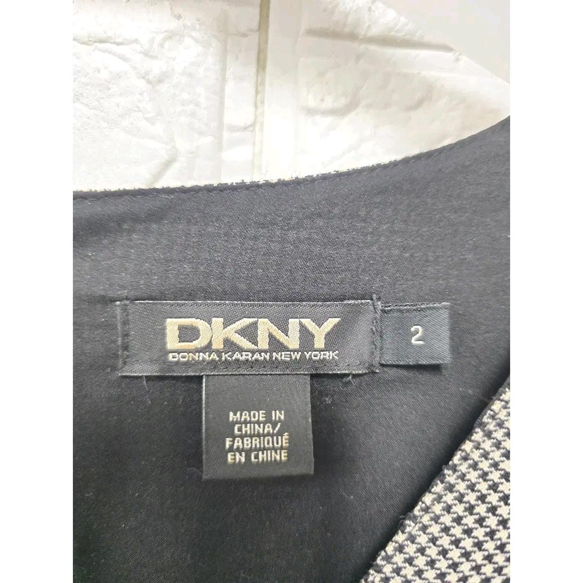 S DKNY 체크무늬 원피스 C444 3