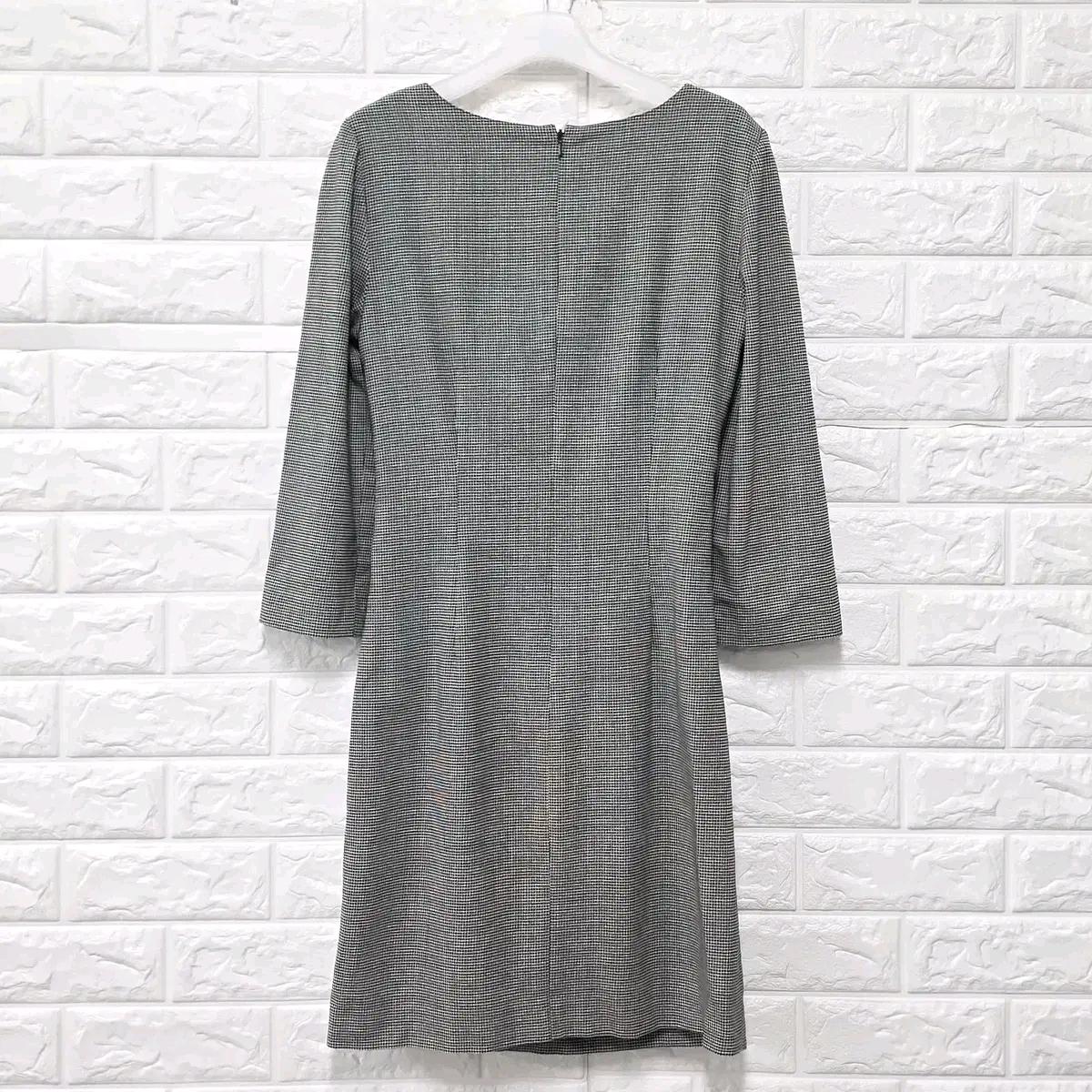 S DKNY 체크무늬 원피스 C444 5