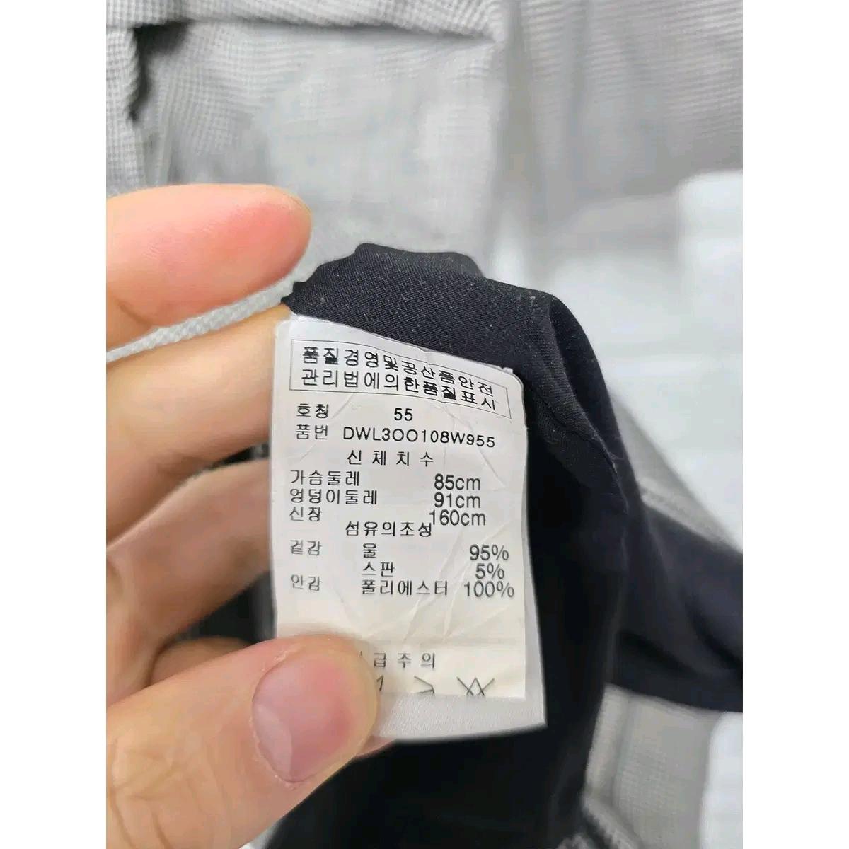 S DKNY 체크무늬 원피스 C444 4