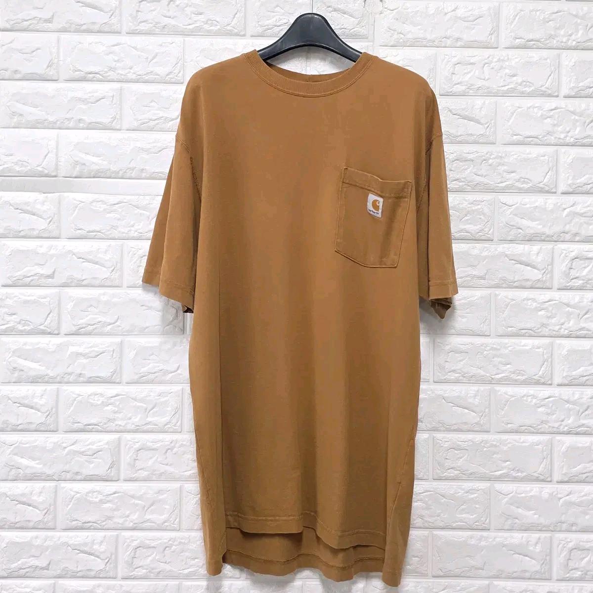 L 칼하트 브라운 반팔 티 D769 2
