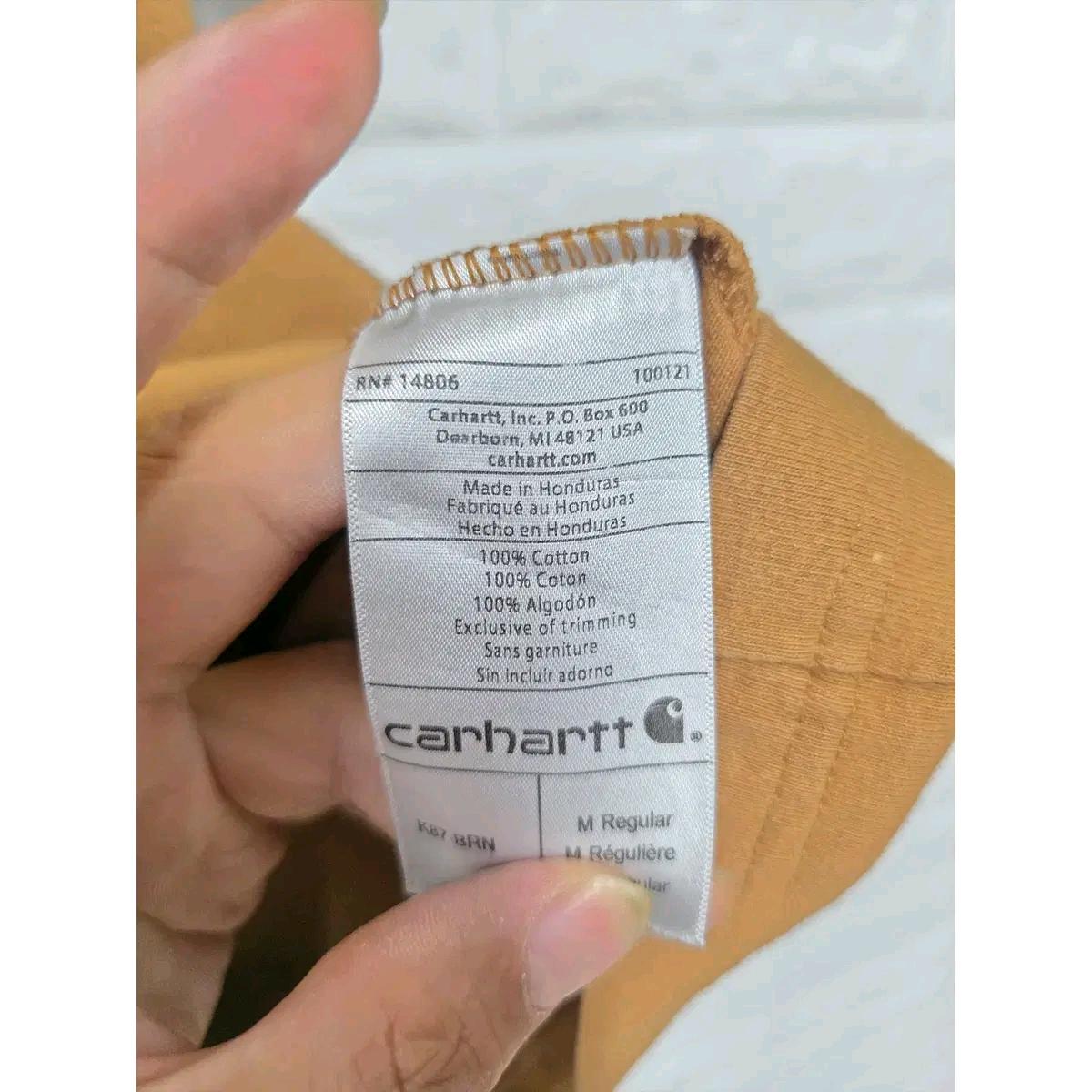 L 칼하트 브라운 반팔 티 D769 4