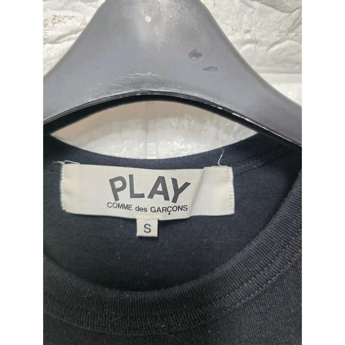 S 꼼데가르송 블랙 반팔 티 D778 3
