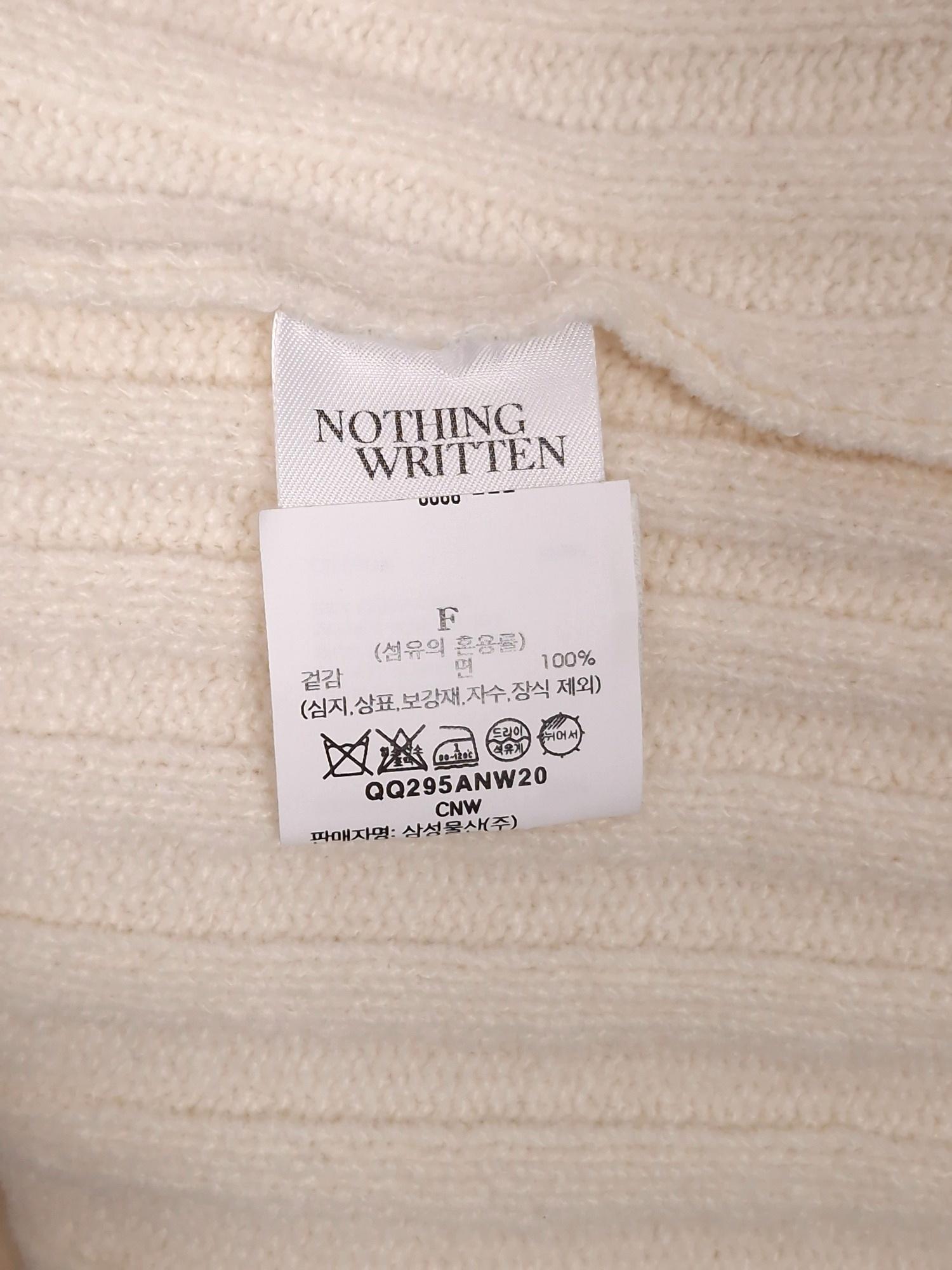 NOTHING WRITTEN 낫띵리튼 니트 버튼 베스트 F [A464] 5