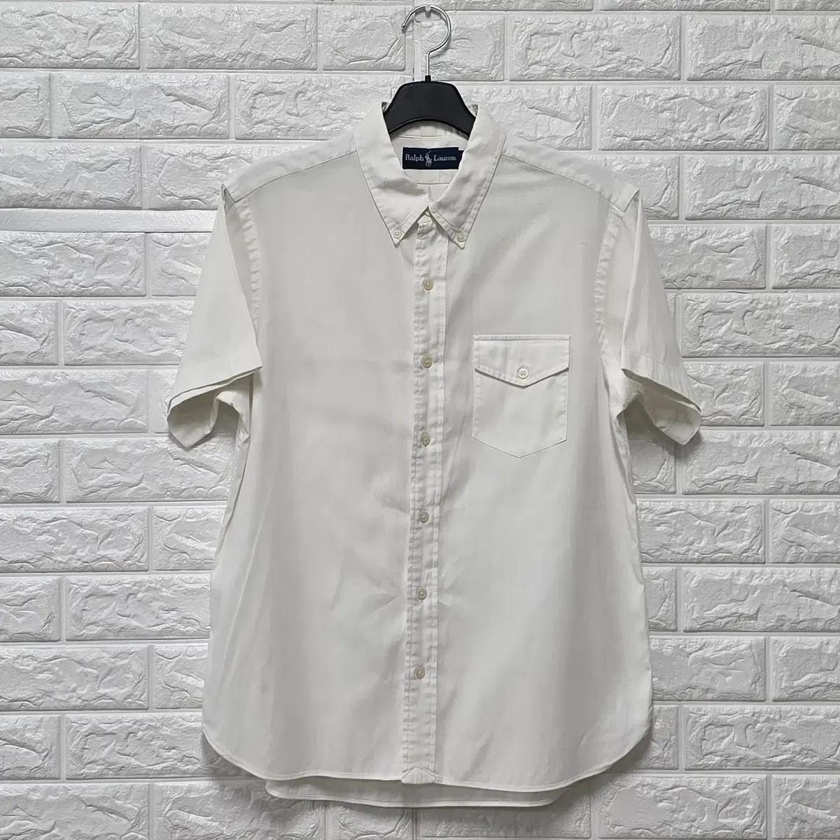 L 폴로랄프로렌 화이트 골지 코듀로이 셔츠 D792 2