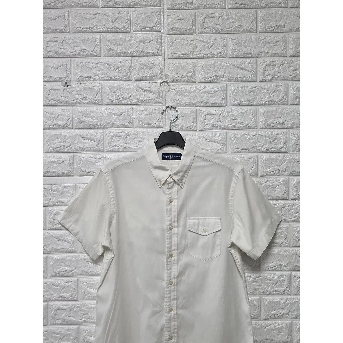 L 폴로랄프로렌 화이트 골지 코듀로이 셔츠 D792 5
