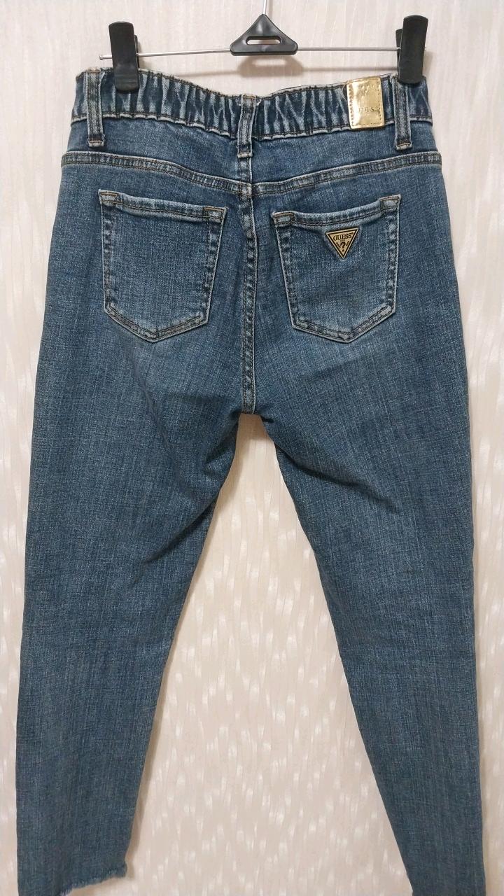 게스 여성 빈티지 중청 스키니 데님 팬츠 3