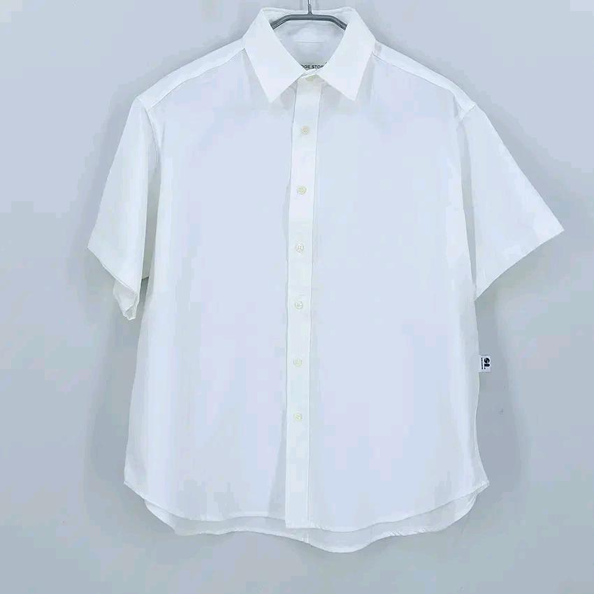 라퍼지스토어 남성 여름 오버핏 반팔셔츠 화이트S (HU44739) 2