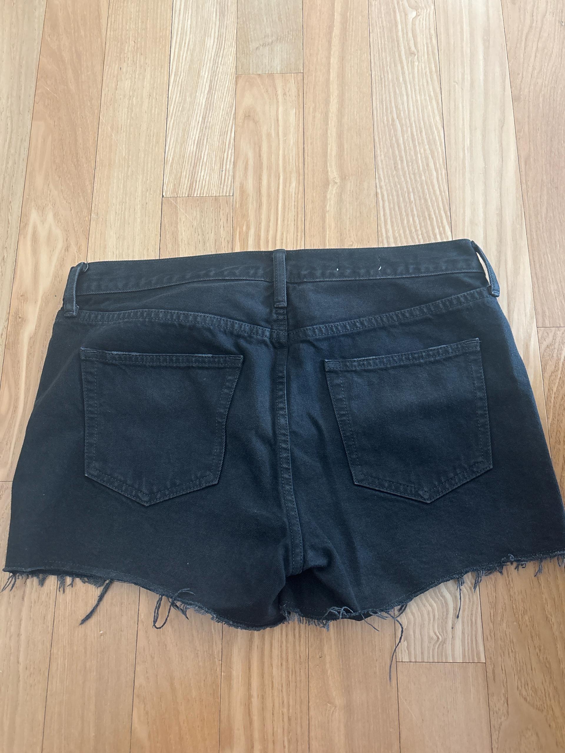 갭 빈티지 블랙 데님 반바지 숏팬츠 4