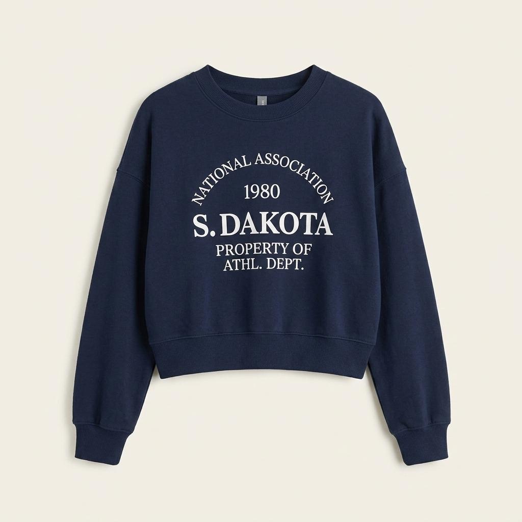 스파오 S.DAKOTA 레터링 크롭 맨투맨 1
