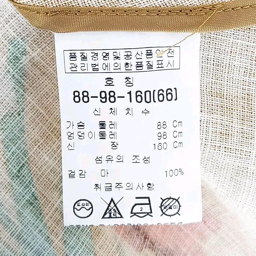 비꼴리끄 여성 춘하 8부소매 린넨자켓 머스타드66 (HU38021) 6