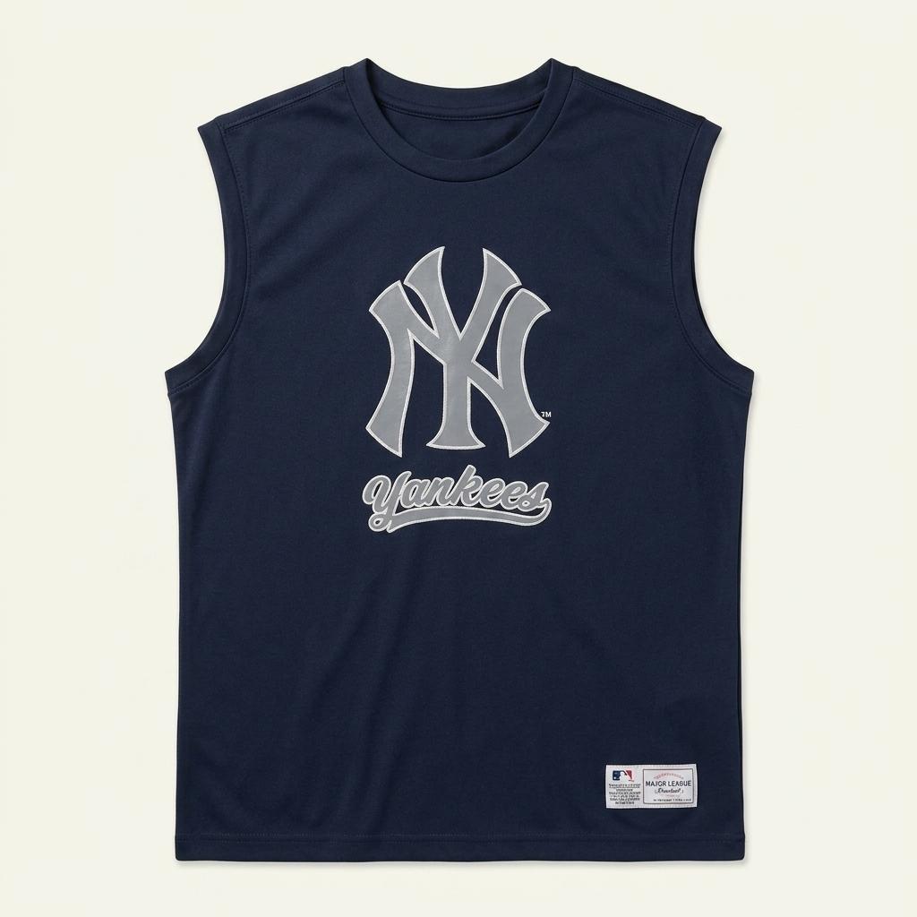 남0008428 MLB 뉴욕양키스 로고 슬리브리스 티셔츠 1