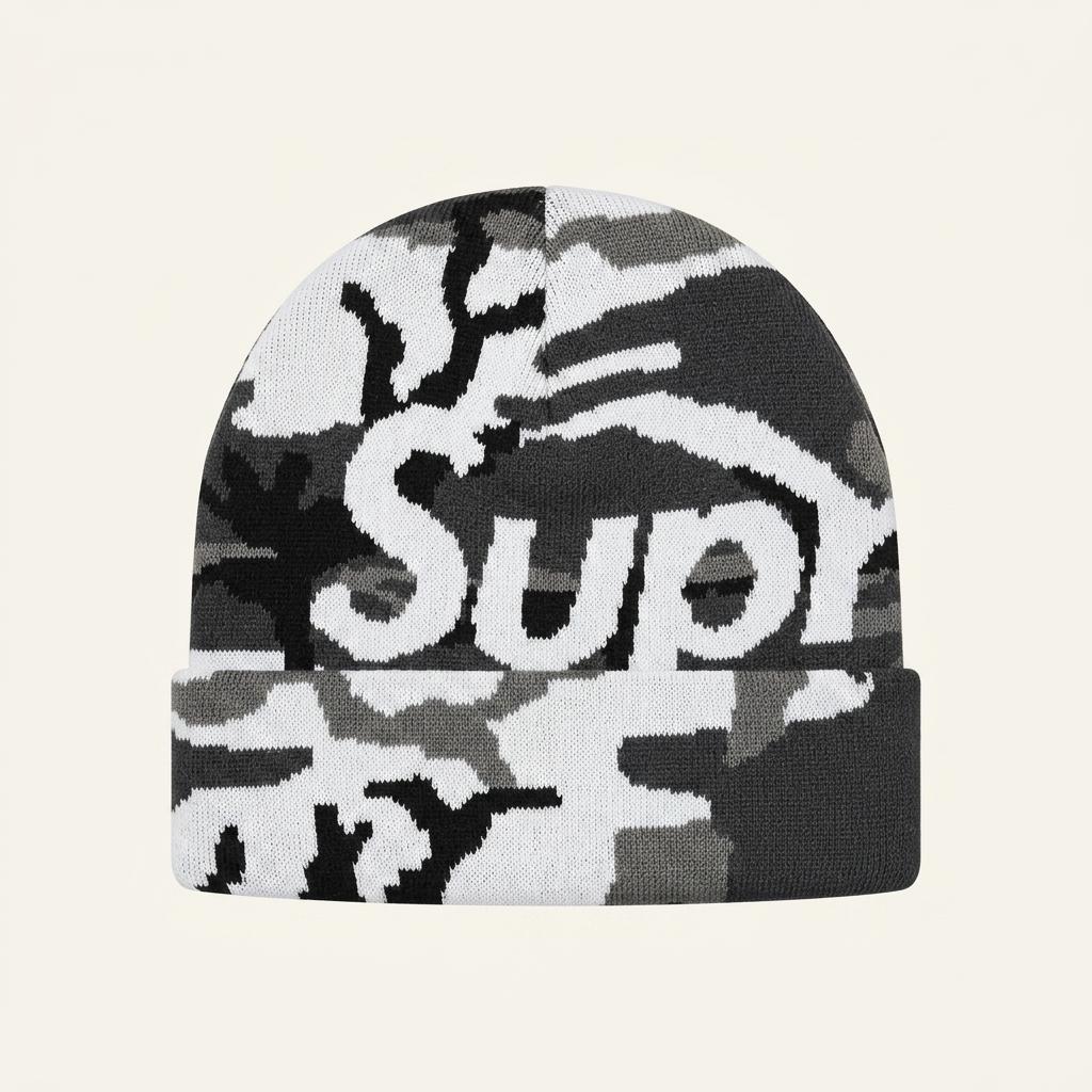 슈프림 카모 빅 로고 비니 25FW 1