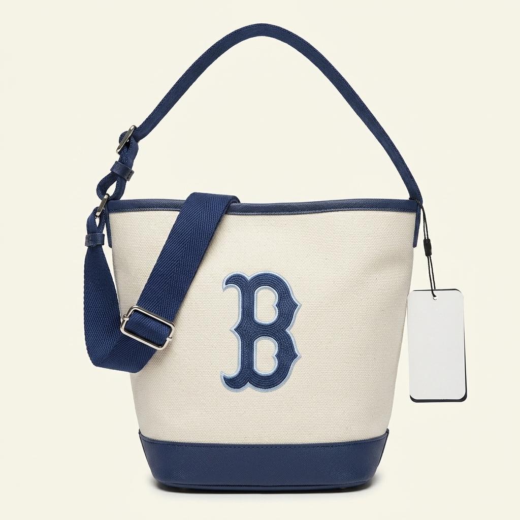 MLB 캔버스 베이직 버킷백 네이비 1