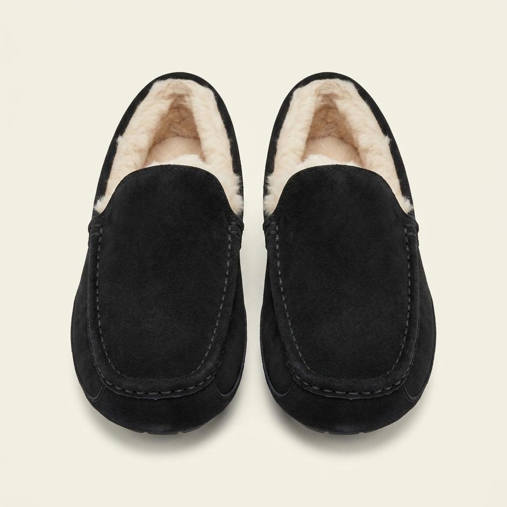 UGG 어그 아스콧 블랙 스웨이드 로퍼 1