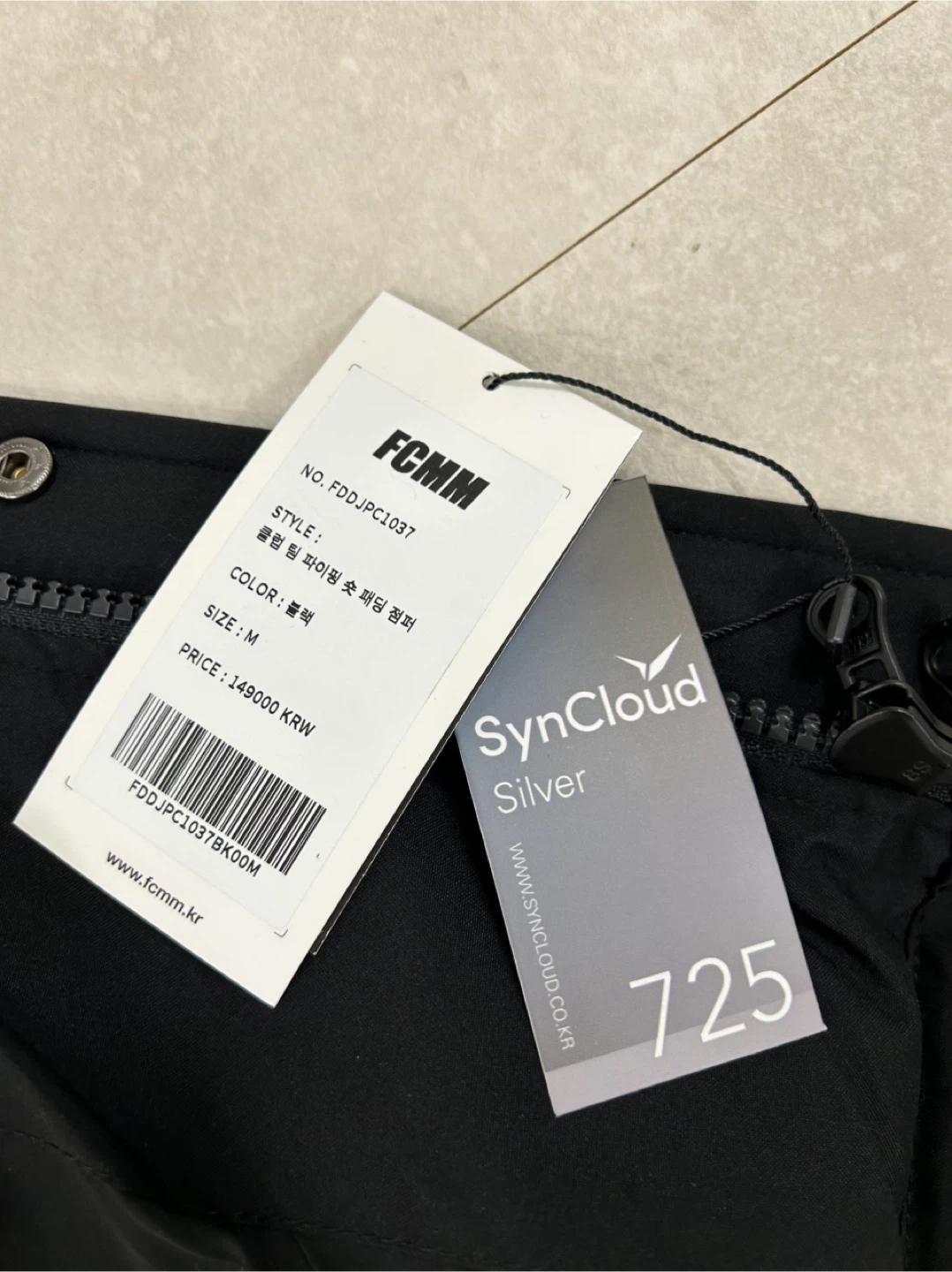 새상품 ㅡFCMM 클럽 팀 파이핑 숏패딩 블랙 M 3