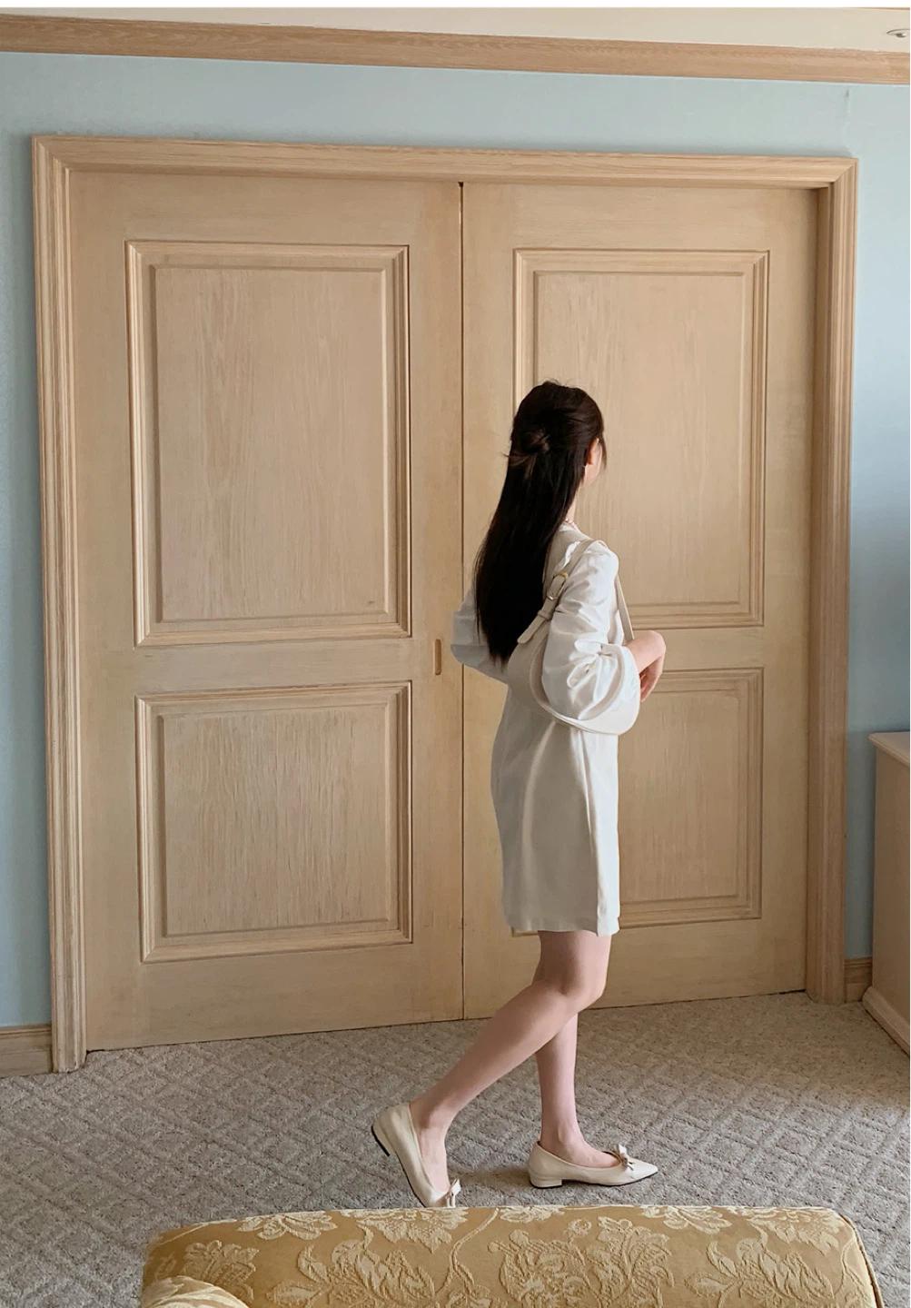 새제품) 아이보리 랩 원피스 4