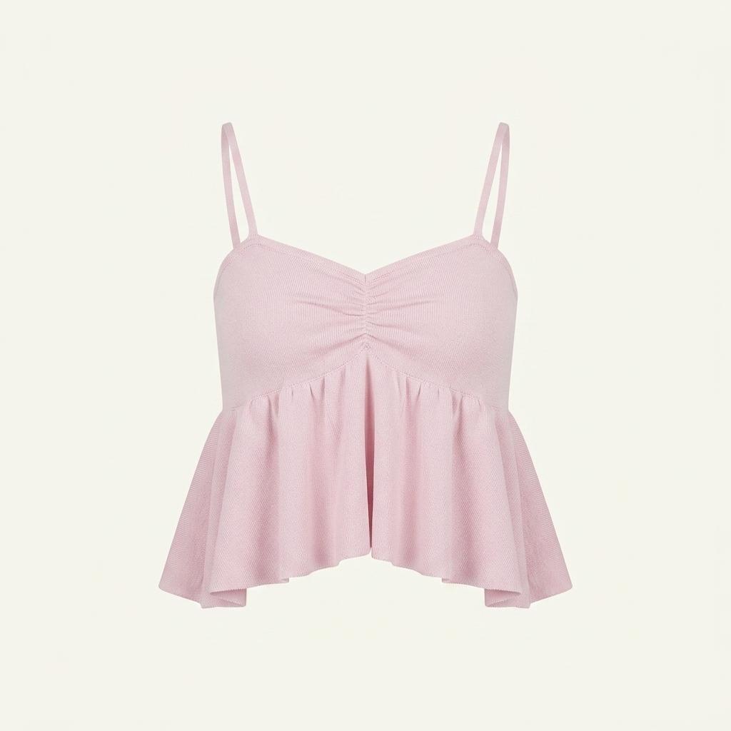 리에뜨 Lovin sleeveless knit 핑크 나시 티셔츠 1