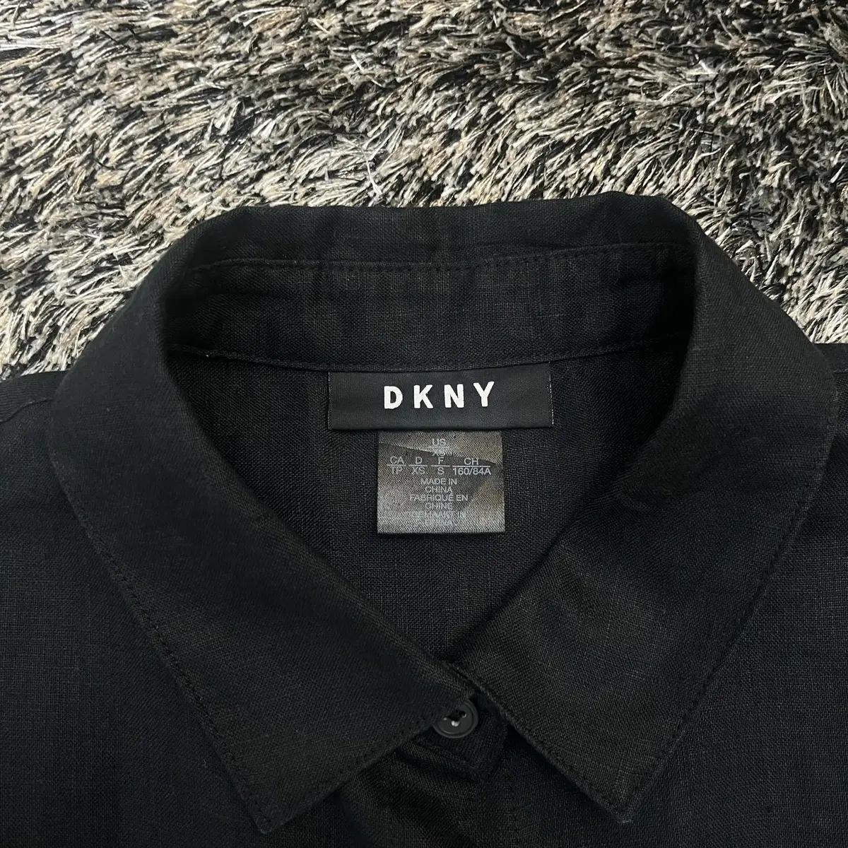 DKNY 린넨 원피스 셔츠 (XS) 4