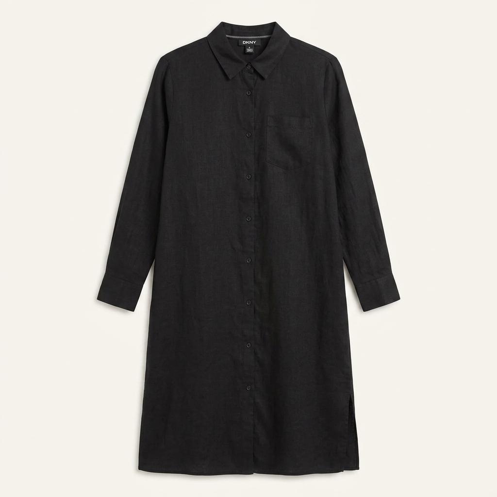 DKNY 린넨 원피스 셔츠 (XS)