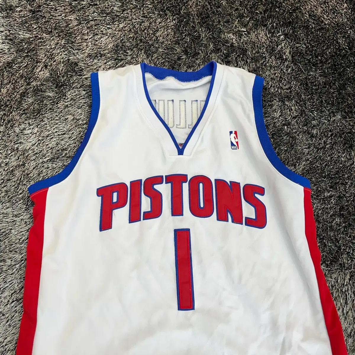 NBA 미첼앤네스 디트로이트 피스톤즈 빌럽스 유니폼 (2XL) 3