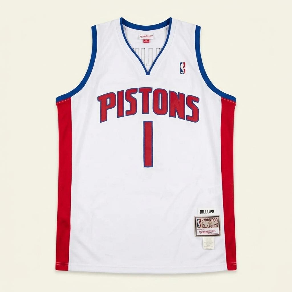 NBA 미첼앤네스 디트로이트 피스톤즈 빌럽스 유니폼 (2XL) 1