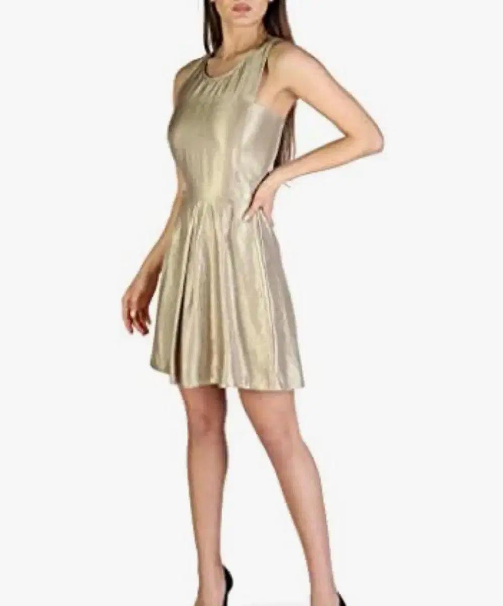 (새)아르마니 Metallic Cut-Out Back Dress (0) 9