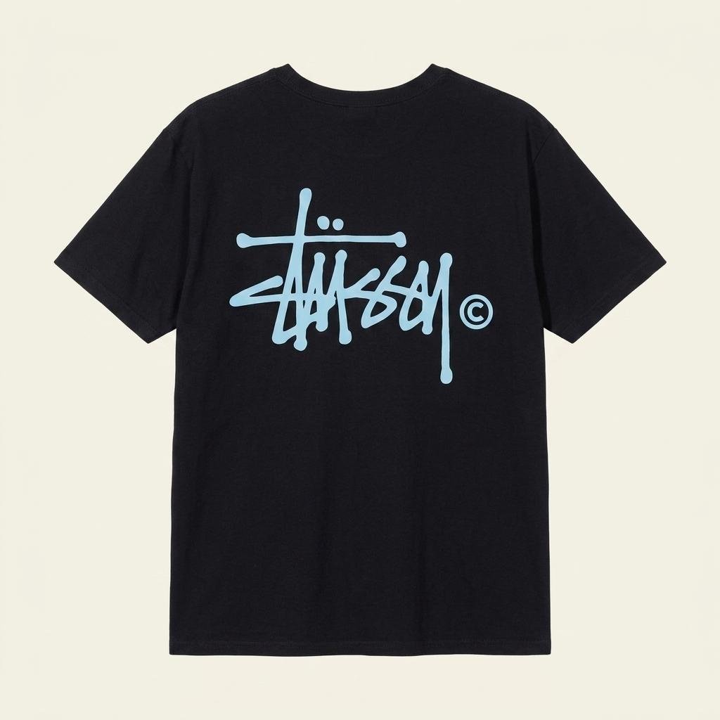 스투시 빅로고 반팔 티셔츠 블랙 1